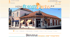 Desktop Screenshot of hotelorangemarine-arcachon.com